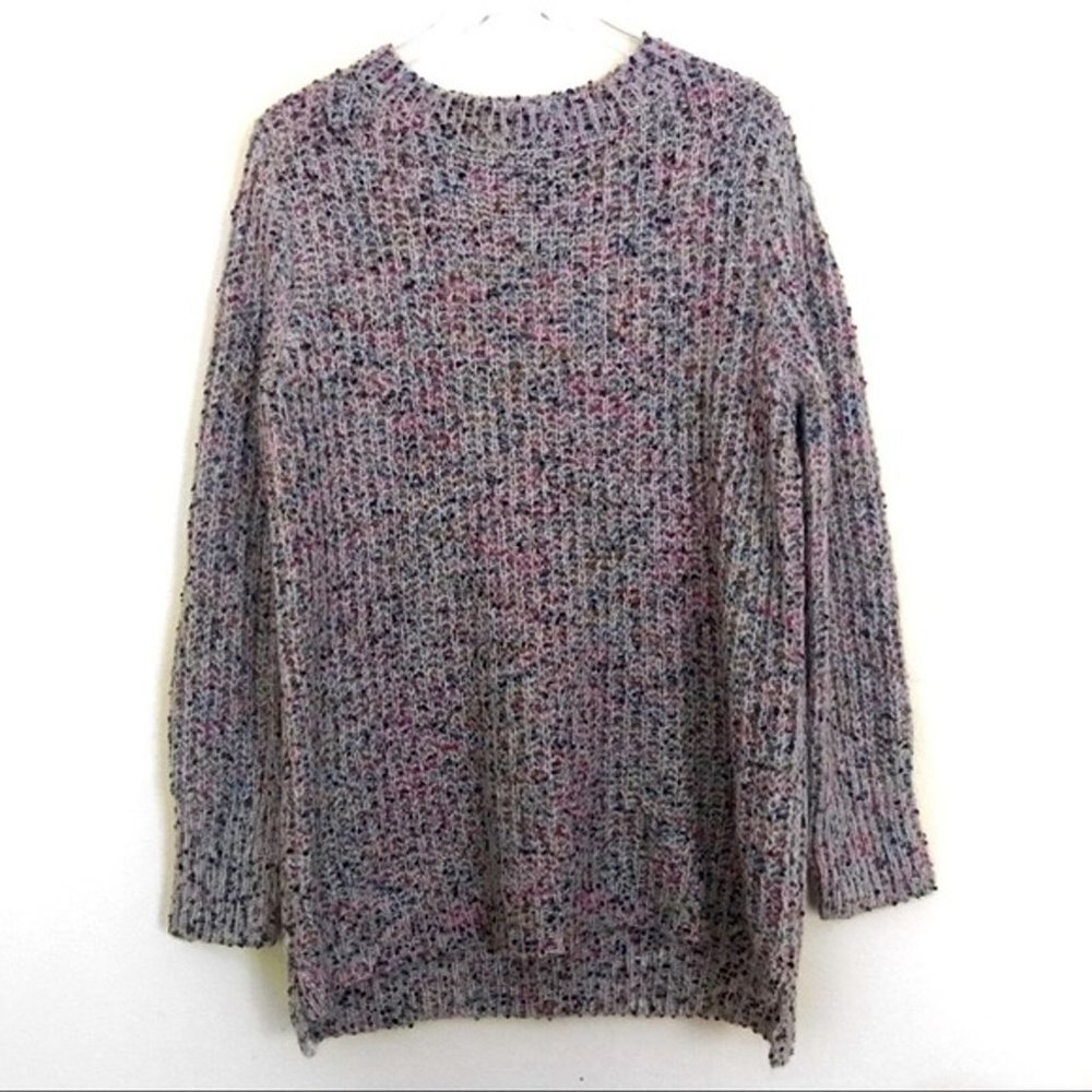Joseph Abboud Oversized Wool Blend Speckled Textured Knit Sweater Size Large